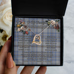 To My Beautiful Soulmate Necklace In Your Eyes I Have Found My Home Clan Tweedie Tartan Forever Love Necklace