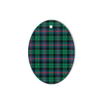 Urquhart Broad Red Ancient Tartan Oval Ornaments, Christmas Tree Ornament, Plaid Christmas Ornaments, Ceramic Oval Christmas Tree Decoration, Tartan Oval Ornaments, Christmas Tree Ornament, Plaid Christmas Ornaments, Ceramic Oval Christmas Tree Decoration