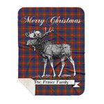 Scotstee Shop Plaid Tartan Blanket With Moose Clan Fraser of Lovat Plaid Blanket, plaid blanket australia,plaid blanket canada,plaid christmas blanket,plaid fleece sherpa blanket,plaid sherpa blanket canada,plaid sherpa blanket lipstick,plaid sherpa blanket pink,plaid sherpa blanket queen