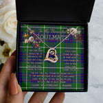 To My Beautiful Soulmate Necklace In Your Eyes I Have Found My Home Clan MacIntyre Hunting Modern Tartan Forever Love Necklace