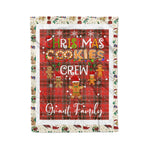 Personalized Gift Tartan Plaid Blanket Clan Grant of Rothiemurchus With Christmas Cookie Baking Crew Christmas Gift Blanket, Plaid Blanket, Christmas Fleece Blanket, Christmas Blanket, Tartan Blanket, Scottish Blanket, Scotland Blanket, Family Name Blanket, Custom Blanket, Personalized Blanket