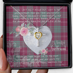 Gift For My Beautiful Girlfriend Necklace Valentine Necklace Clan Crawford Ancient Tartan Cross Dancing Necklace Scottish Tartan Jewelry