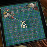 To My Beautiful Soulmate Necklace In Your Eyes I Have Found My Home Clan Sandilands Ancient Tartan Wishbone Dancing Necklace