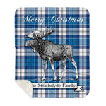 Scotstee Shop Plaid Tartan Blanket With Moose Clan Strathclyde District Plaid Blanket, plaid blanket australia,plaid blanket canada,plaid christmas blanket,plaid fleece sherpa blanket,plaid sherpa blanket canada,plaid sherpa blanket lipstick,plaid sherpa blanket pink,plaid sherpa blanket queen