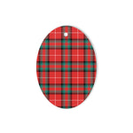 Glas Red Tartan Oval Ornaments, Christmas Tree Ornament, Plaid Christmas Ornaments, Ceramic Oval Christmas Tree Decoration, Tartan Oval Ornaments, Christmas Tree Ornament, Plaid Christmas Ornaments, Ceramic Oval Christmas Tree Decoration