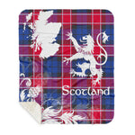 Sherpa Blanket - Tartan Blanket Thistle and Lion Scottish Clan Graham Of Menteith Pink Plaid Blanket, plaid sherpa blanket queen,purple sherpa blanket,queen sherpa blanket,queen size sherpa blanket,red sherpa blanket,scottish tartan blankets,sherpa blanket,sherpa christmas blanket