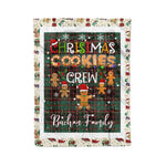 Personalized Gift Tartan Plaid Blanket Clan Buchan Ancient With Christmas Cookie Baking Crew Christmas Gift Blanket, Plaid Blanket, Christmas Fleece Blanket, Christmas Blanket, Tartan Blanket, Scottish Blanket, Scotland Blanket, Family Name Blanket, Custom Blanket, Personalized Blanket