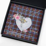 Gift For My Beautiful Girlfriend Necklace Valentine Necklace Clan Dalmahoy Tartan Cross Dancing Necklace Scottish Tartan Jewelry