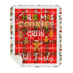 Personalized Gift Tartan Plaid Blanket Clan Duke Of Rothesay With Christmas Cookie Baking Crew Christmas Gift Sherpa Blanket, tartan sherpa blanket,buffalo plaid sherpa blanket,christmas sherpa blanket,Christmas Throw Blanket,green plaid sherpa blanket,green sherpa blanket