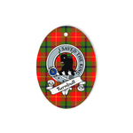 Turnbull Scottish Clan Badge Plaid Ornament Gift. Christmas Tree Ornament Turnbull Tartan Ornament,  ceramic ornament, personalized christmas ornaments, christmas tree ornaments, christmas door decorations, Plaid Ornament, Tartan Ceramic Ornament