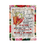 Scotstee Shop - Personalized Gift Letter Love Quote To My Wife Holiday Gift Letter To My Wife Family Gift Fleece Blanket