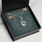 To My Beautiful Soulmate Necklace In Your Eyes I Have Found My Home Clan MacCallum Modern Tartan Rising Phoenix Necklace