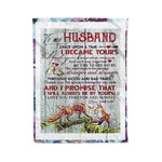 Scotstee Shop - Personalized Gift Letter To My Husband, Love Quotes Letter Gifts Fleece Blanket