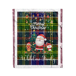 Personalized Gift Tartan Plaid Blanket Clan Whitelaw Modern With Funny Santa Snowman Reindeer Merry Christmas Fleece Blanket, Home Living Room, Plaid Blanket, Tartan Blanket, Scottish Blanket, Buffalo fleece blanket, Christmas Blanket