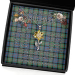 To My Beautiful Soulmate Sunflower Necklace In Your Eyes I Have Found My Home Clan MacDonell Of Glengarry Ancient Tartan Jewelry For Girlfriend, Tartan Sunflower Pendant Necklace, Scottish Tartan Jewelry, valentine necklace, necklace girlfriend, necklace for wife, cute necklaces for girlfriend, jewelry for girlfriend, to my soulmate necklace, to my future wife necklace
