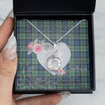 Rising Phoenix Necklace - Valentine Necklace Clan Leslie Hunting Tartan Gift for Girlfriend, Gift for My Wife Rising Phoenix Necklace