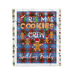 Personalized Gift Tartan Plaid Blanket Clan Spalding With Christmas Cookie Baking Crew Christmas Gift Blanket, Plaid Blanket, Christmas Fleece Blanket, Christmas Blanket, Tartan Blanket, Scottish Blanket, Scotland Blanket, Family Name Blanket, Custom Blanket, Personalized Blanket