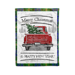 Tartan Blanket Vintage Red Truck with Christmas Tree Family Scottish Clan MaiTland plaid blanket, red plaid blanket, buffalo plaid blanket, green plaid blanket, plaid fleece blanket, blue plaid blanket, red tartan blanket, tartan plaid blanket, black and white plaid blanket, , christmas plaid blanket, orange plaid blanket, tartan plaid throw blanket, pink plaid blanket, brown plaid blanket, buffalo check blanket