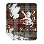 Sherpa Blanket - Tartan Blanket Thistle and Lion Scottish Clan Cameron Of Erracht Weathered Plaid Blanket, plaid sherpa blanket queen,purple sherpa blanket,queen sherpa blanket,queen size sherpa blanket,red sherpa blanket,scottish tartan blankets,sherpa blanket,sherpa christmas blanket