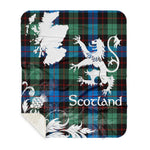 Sherpa Blanket - Tartan Blanket Thistle and Lion Scottish Clan Guthrie Ancient Plaid Blanket, plaid sherpa blanket queen,purple sherpa blanket,queen sherpa blanket,queen size sherpa blanket,red sherpa blanket,scottish tartan blankets,sherpa blanket,sherpa christmas blanket