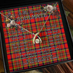 To My Beautiful Soulmate Necklace In Your Eyes I Have Found My Home Clan Hepburn Tartan Wishbone Dancing Necklace