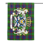 Scotstee Shop - House Flag - Durie Tartan Flag Clan Badge With Lion Scottish