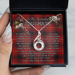 To My Beautiful Soulmate Necklace In Your Eyes I Have Found My Home Clan MacIver Tartan Rising Phoenix Necklace, valentine necklace, necklace girlfriend, necklace for wife, cute necklaces for girlfriend, jewelry for girlfriend, to my soulmate necklace, to my future wife necklace, heart necklace for girlfriend, tartan heart necklace, necklace jewelry, valentines day necklace, valentines necklace for her, valentines day necklace for her, valentine's day necklace for girlfriend,