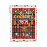 Personalized Gift Tartan Plaid Blanket Clan Kerr Ancient With Christmas Cookie Baking Crew Christmas Gift Blanket, Plaid Blanket, Christmas Fleece Blanket, Christmas Blanket, Tartan Blanket, Scottish Blanket, Scotland Blanket, Family Name Blanket, Custom Blanket, Personalized Blanket