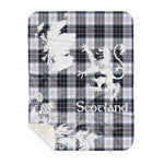 Sherpa Blanket - Tartan Blanket Thistle and Lion Scottish Clan MacRae Dress Modern Plaid Blanket, plaid sherpa blanket queen,purple sherpa blanket,queen sherpa blanket,queen size sherpa blanket,red sherpa blanket,scottish tartan blankets,sherpa blanket,sherpa christmas blanket