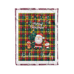 Scotstee Shop - Fleece Blanket - Personalized Gift Tartan Plaid Blanket Clan Buchanan With Funny