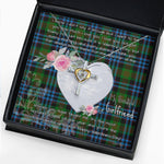 Gift For My Beautiful Girlfriend Necklace Valentine Necklace Clan Newlands Tartan Cross Dancing Necklace Scottish Tartan Jewelry