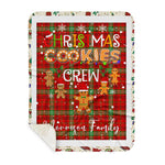 Personalized Gift Tartan Plaid Blanket Clan Morrison Modern With Christmas Cookie Baking Crew Christmas Gift Sherpa Blanket, tartan sherpa blanket,buffalo plaid sherpa blanket,christmas sherpa blanket,Christmas Throw Blanket,green plaid sherpa blanket,green sherpa blanket