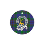 Scotstee Shop - Strachan Scottish Clan Badge Plaid Ornament Gift. Christmas Tree Ornament Strachan Clan Tartan Ornament Great Christmas Ornaments Gift