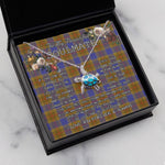 Sea Turtle Necklace To My Beautiful Soulmate Necklace In Your Eyes I Have Found My Home Clan Balfour Modern Tartan Blue Turtle Necklace