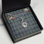 To My Beautiful Soulmate Necklace In Your Eyes I Have Found My Home Clan Stevenson Tartan Rising Phoenix Necklace