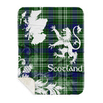 Sherpa Blanket - Tartan Blanket Thistle and Lion Scottish Clan Mow Plaid Blanket, plaid sherpa blanket queen,purple sherpa blanket,queen sherpa blanket,queen size sherpa blanket,red sherpa blanket,scottish tartan blankets,sherpa blanket,sherpa christmas blanket