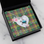 Sea Turtle Necklace Gift for My Beautiful Girlfriend Valentines Necklace Clan MacMillan Ancient Tartan Blue Turtle Necklace