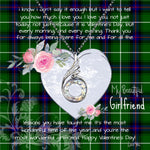 Rising Phoenix Necklace - Valentine Necklace Clan Donald MacDonald Tartan Gift for Girlfriend, Gift for My Wife Rising Phoenix Necklace