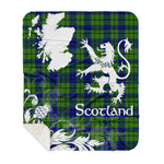 Sherpa Blanket - Tartan Blanket Thistle and Lion Scottish Clan Dixon Plaid Blanket, plaid sherpa blanket queen,purple sherpa blanket,queen sherpa blanket,queen size sherpa blanket,red sherpa blanket,scottish tartan blankets,sherpa blanket,sherpa christmas blanket