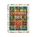 Personalized Gift Tartan Plaid Blanket Clan Buchanan Old Sett With Christmas Cookie Baking Crew Christmas Gift Blanket, Plaid Blanket, Christmas Fleece Blanket, Christmas Blanket, Tartan Blanket, Scottish Blanket, Scotland Blanket, Family Name Blanket, Custom Blanket, Personalized Blanket