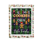 Personalized Gift Tartan Plaid Blanket Clan Leslie With Christmas Cookie Baking Crew Christmas Gift Blanket, Plaid Blanket, Christmas Fleece Blanket, Christmas Blanket, Tartan Blanket, Scottish Blanket, Scotland Blanket, Family Name Blanket, Custom Blanket, Personalized Blanket