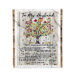 Scotstee Shop - Fleece Blanket - Customized Gift, To My Husband Gift Lovely Husband Letter Fleece Blanket