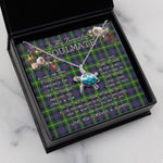 Sea Turtle Necklace To My Beautiful Soulmate Necklace In Your Eyes I Have Found My Home Clan Farquharson Modern Tartan Blue Turtle Necklace