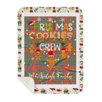 Personalized Gift Tartan Plaid Blanket Clan MacKintosh Ancient With Christmas Cookie Baking Crew Christmas Gift Sherpa Blanket, tartan sherpa blanket,buffalo plaid sherpa blanket,christmas sherpa blanket,Christmas Throw Blanket,green plaid sherpa blanket,green sherpa blanket