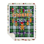 Personalized Gift Tartan Plaid Blanket Clan MacKenzie Dress Modern With Christmas Cookie Baking Crew Christmas Gift Sherpa Blanket, tartan sherpa blanket,buffalo plaid sherpa blanket,christmas sherpa blanket,Christmas Throw Blanket,green plaid sherpa blanket,green sherpa blanket