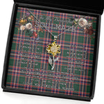 To My Beautiful Soulmate Sunflower Necklace In Your Eyes I Have Found My Home Clan MacFarlane Tartan Jewelry For Girlfriend, Tartan Sunflower Pendant Necklace, Scottish Tartan Jewelry, valentine necklace, necklace girlfriend, necklace for wife, cute necklaces for girlfriend, jewelry for girlfriend, to my soulmate necklace, to my future wife necklace