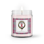 Soy Wax Candle - Buffalo Plaid Candle Clan Crest Badge Crawford Ancient Tartan Plaid Soy Wax Candle, oil candle, candle handmade, wax candle, soy wax, nature wax, natural soy wax, natural soy candles, natural candle