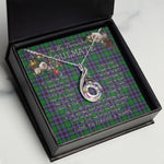 To My Beautiful Soulmate Necklace In Your Eyes I Have Found My Home Clan Hunter of Peeblesshire Tartan Rising Phoenix Necklace