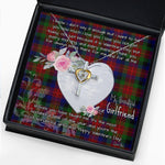Gift For My Beautiful Girlfriend Necklace Valentine Necklace Clan Tennant Tartan Cross Dancing Necklace Scottish Tartan Jewelry