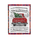 Tartan Blanket Vintage Red Truck with Christmas Tree Family Scottish Clan Cameron Of Lochiel Modern plaid blanket, red plaid blanket, buffalo plaid blanket, green plaid blanket, plaid fleece blanket, blue plaid blanket, red tartan blanket, tartan plaid blanket, black and white plaid blanket, , christmas plaid blanket, orange plaid blanket, tartan plaid throw blanket, pink plaid blanket, brown plaid blanket, buffalo check blanket